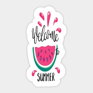 welcome summer Sticker